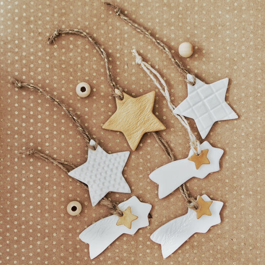 Star Ornament, Plaid Pattern - bonosensu
