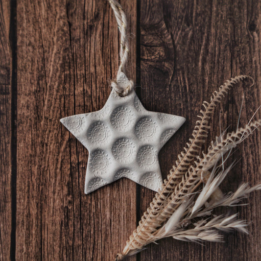 Star Ornament, Flower Print - bonosensu