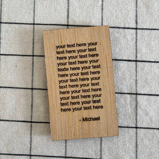 Wooden "Happy Birthday" gift with age - bonosensu