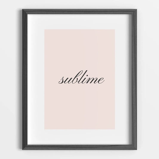Sublime Printable Poster - bonosensu