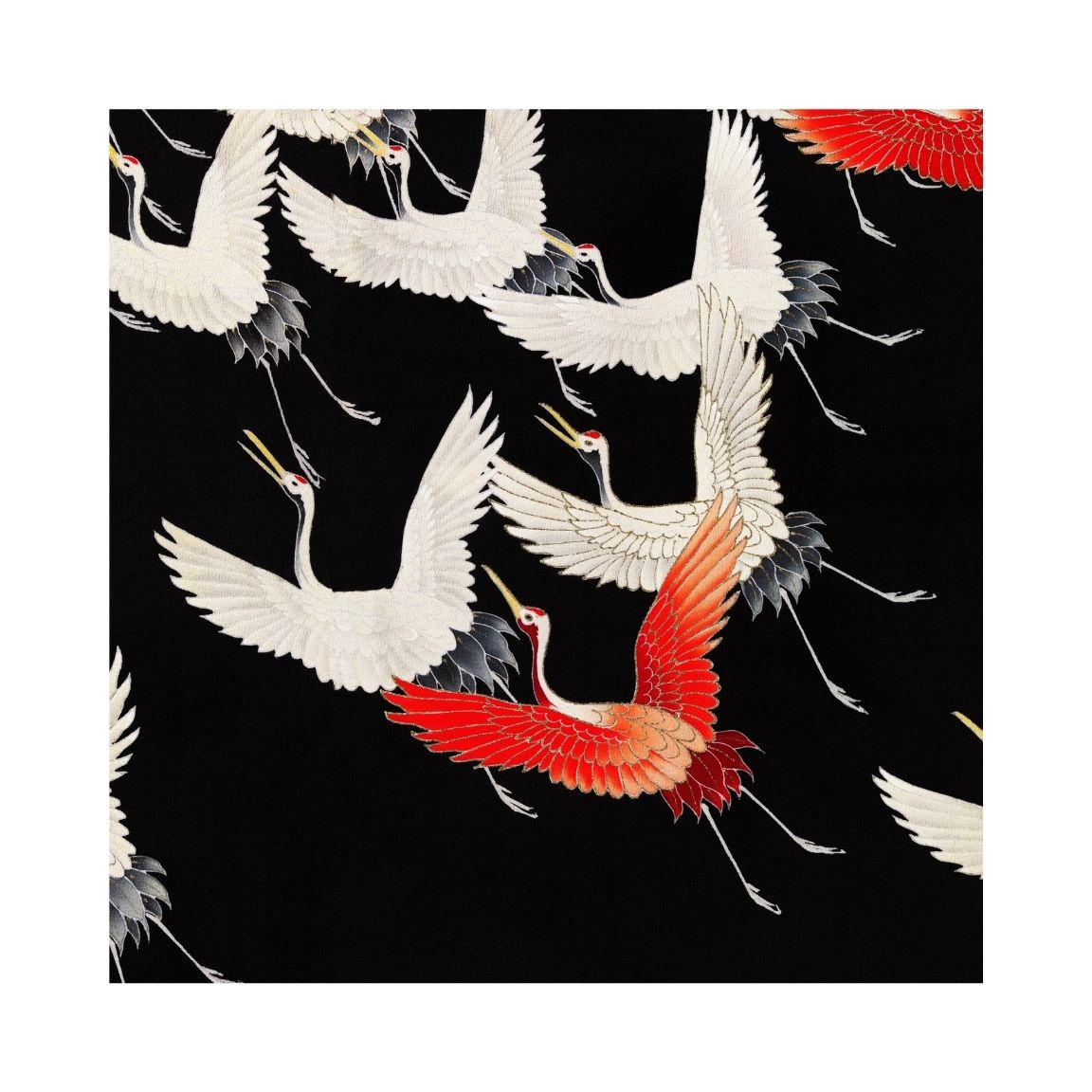 Flying Cranes Printable Poster - bonosensu