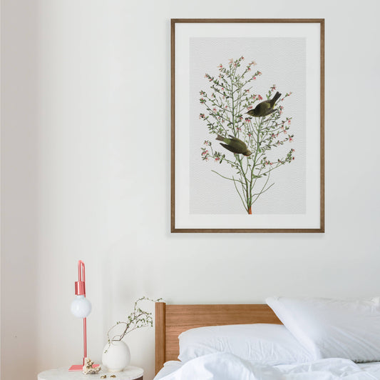 Orange-Crowned Warbler Printable Poster - bonosensu