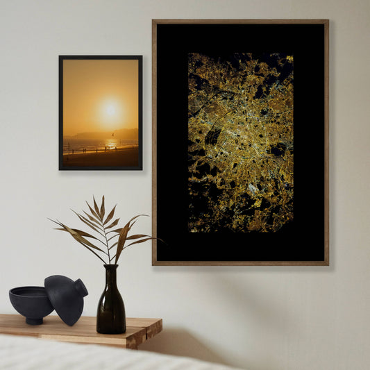 Paris at Night Printable Poster - bonosensu