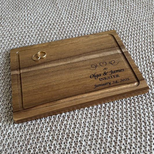 Wedding engraved cheese board - bonosensu