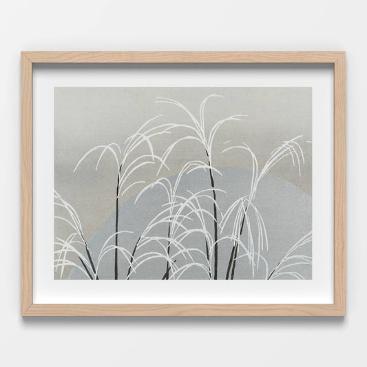 Moon and Grass Printable  Poster - bonosensu