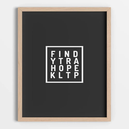 Find Hope Printable Poster - bonosensu